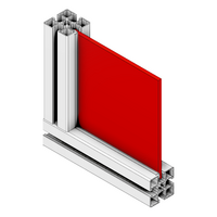63-100-R MODULAR SOLUTIONS PVC PANEL<br>1/4" X 48" X 96", RED